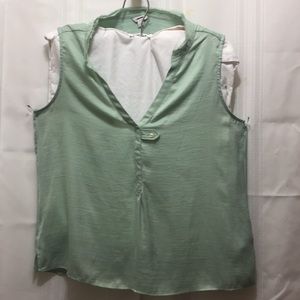 Green sweet grey Top